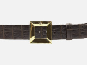 Chocolate Crocodile Belt