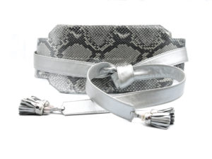 Silver Python Belt